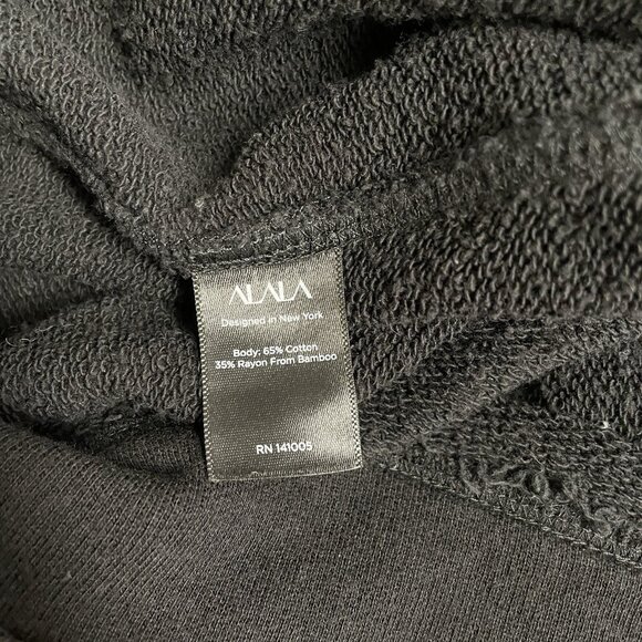 ALALA CYPHER SWEATSHIRT DISTRESSED THRASHED BLK GRUNGE SZ M ELEVATED ATHLEISURE - Picture 8 of 11